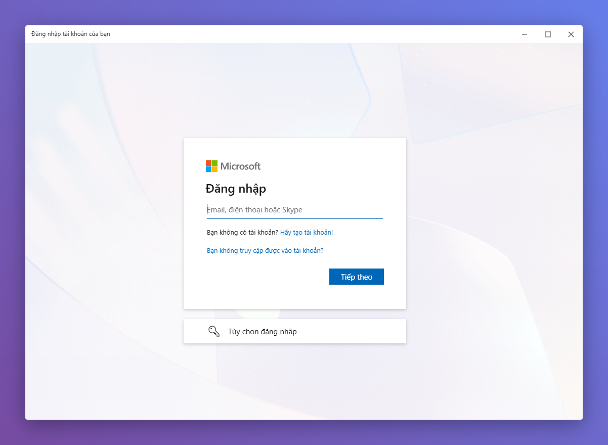 Nhập địa chỉ email