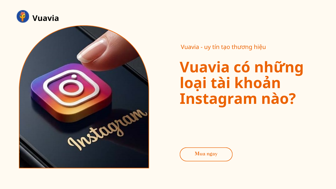 Phân loại các dòng tài khoản khi mua acc Instagram tại Vuavia