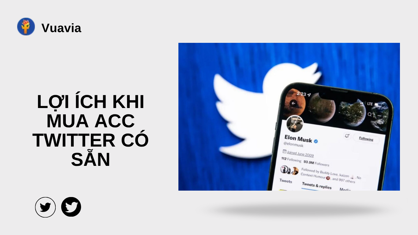 Những lợi ích không thể chối cãi khi bạn chọn mua acc Twitter có sẵn