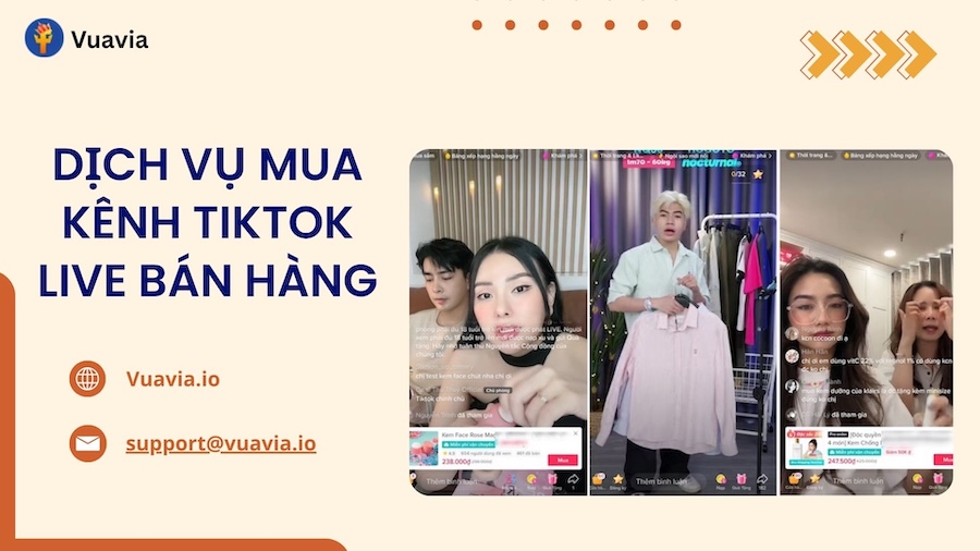 Mua kênh TikTok bán hàng sẵn lượt theo dõi tại Vuavia