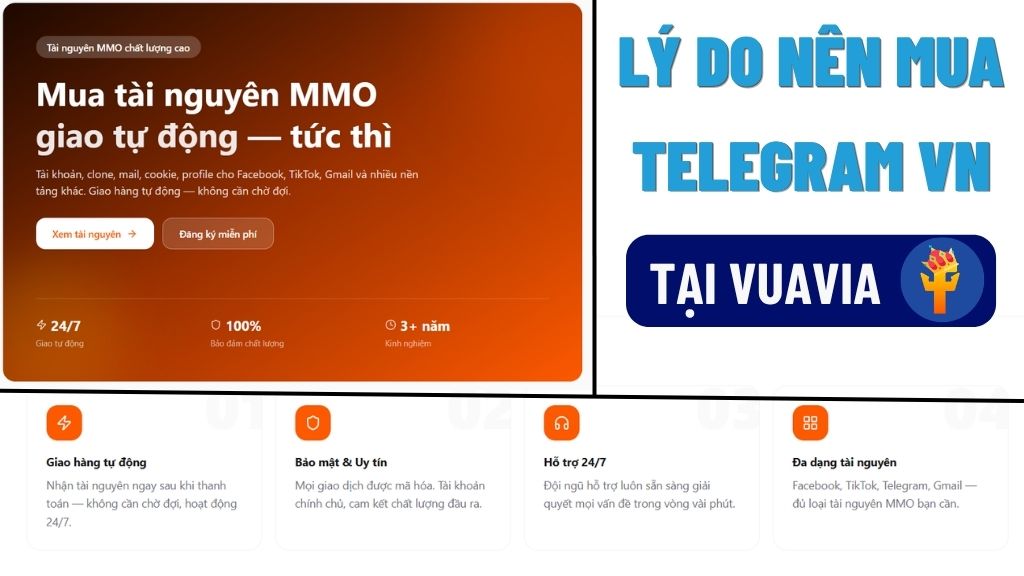 Lý do nên mua Telegram VN tại Vuavia uy tín